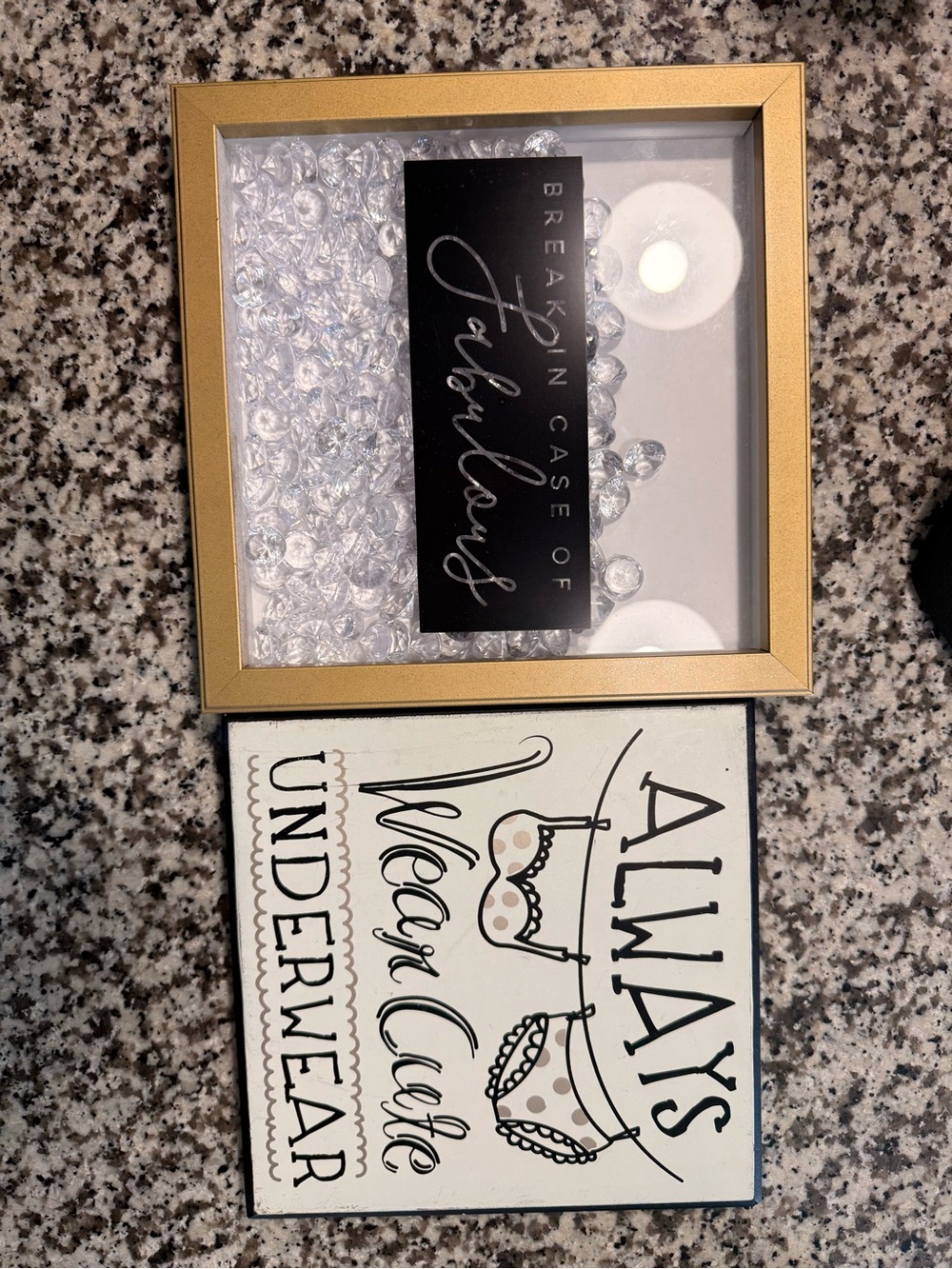 Gold Shadow Box Frame - Home Accent
